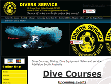 Tablet Screenshot of diversservice.com.au